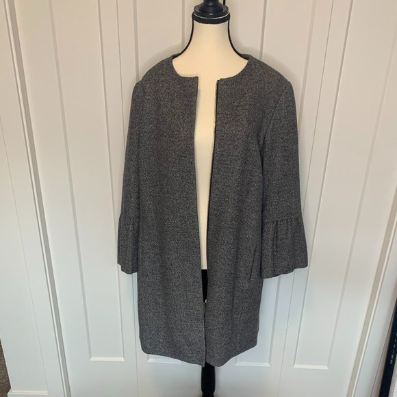Grey Spring Coat size 10 - Picture 3 of 11